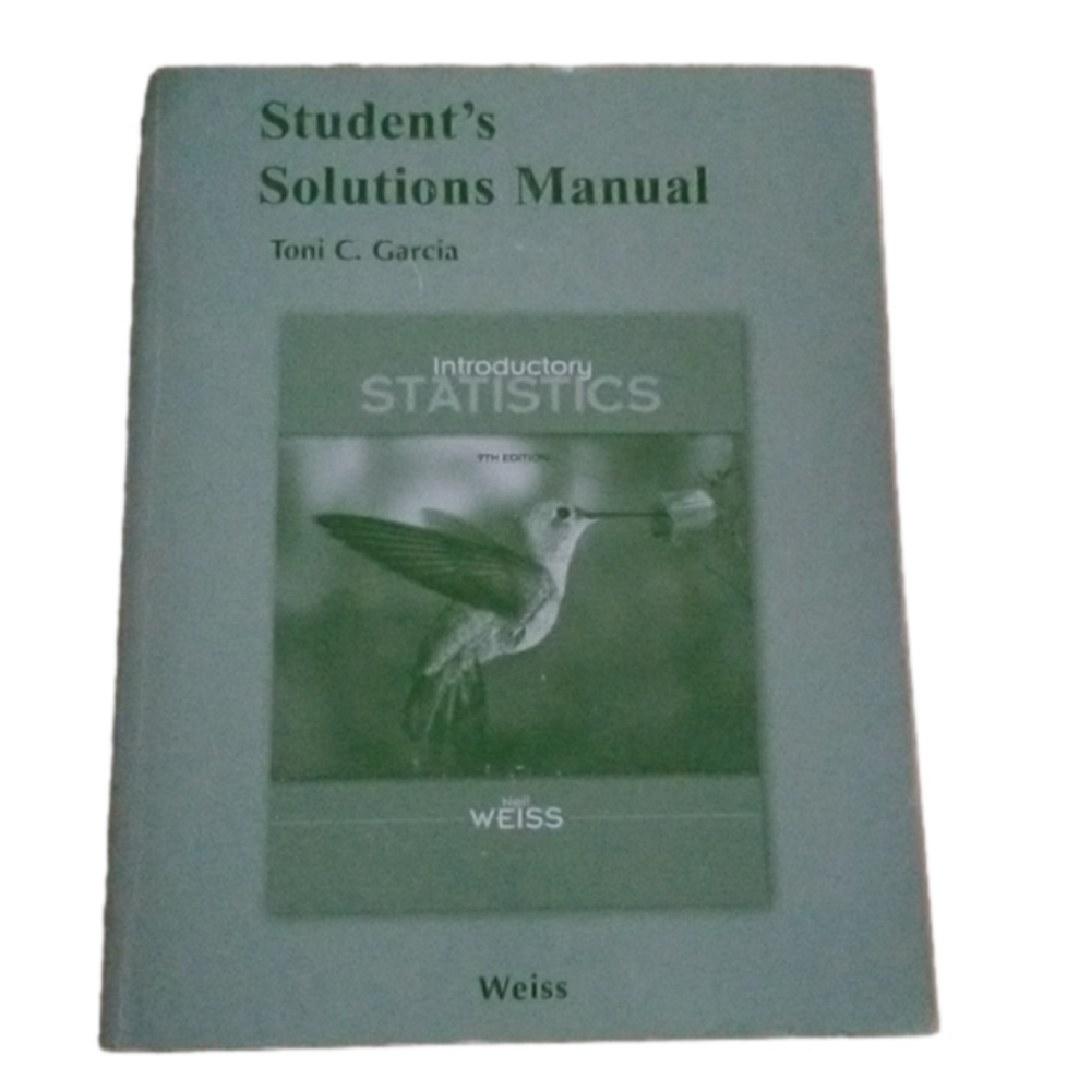 Student's Solution Manual Introductory Statistics Soft Cover